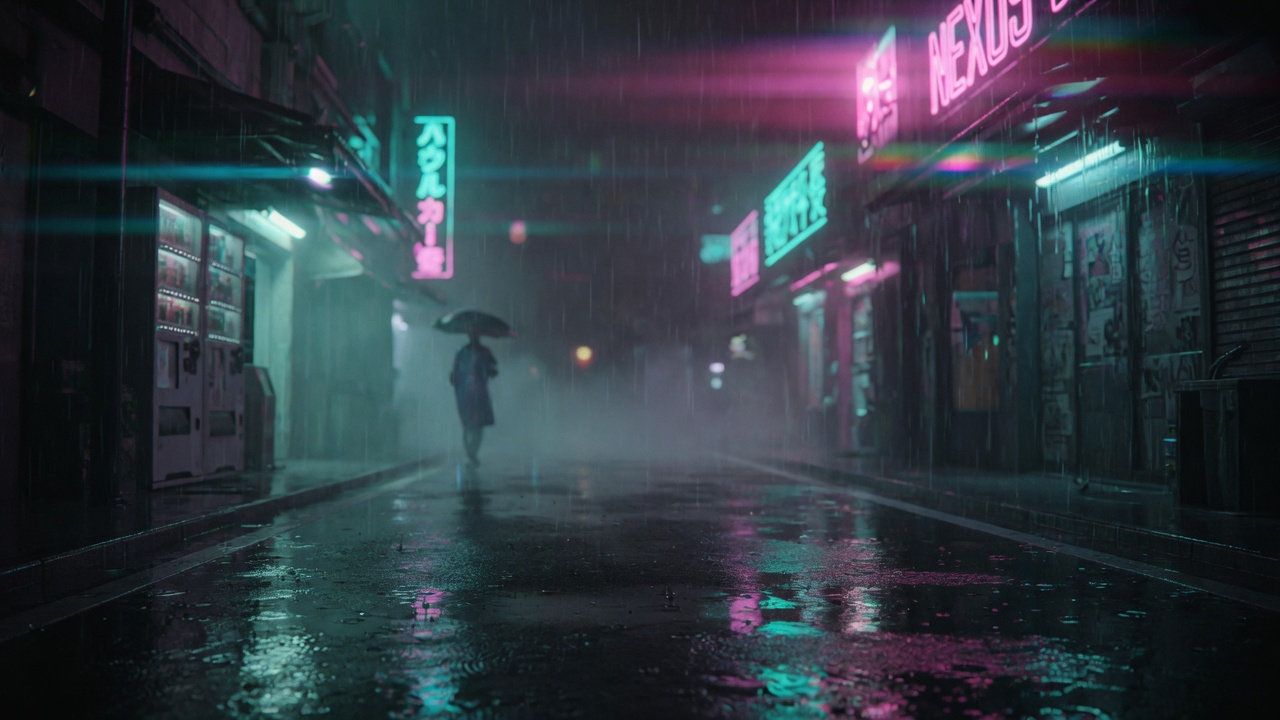 雨夜城市跟拍